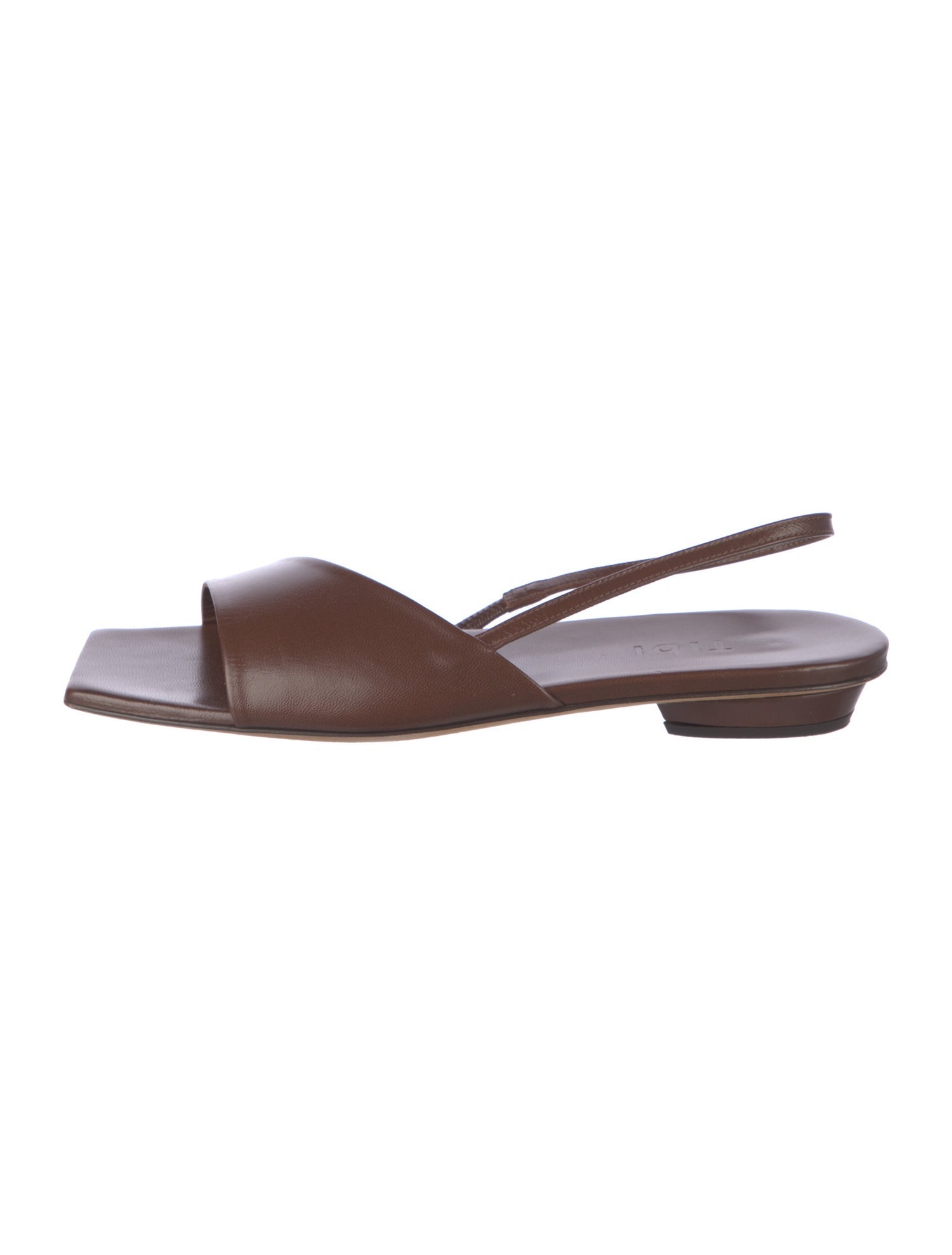 Tibi Leather Slingback Sandals
