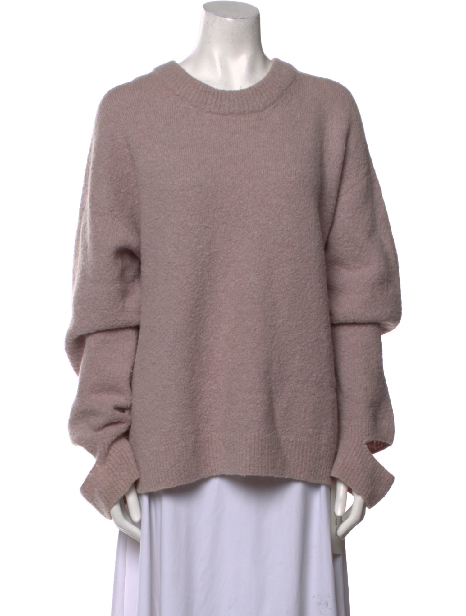 Tibi Alpaca Crew Neck Sweatshirt