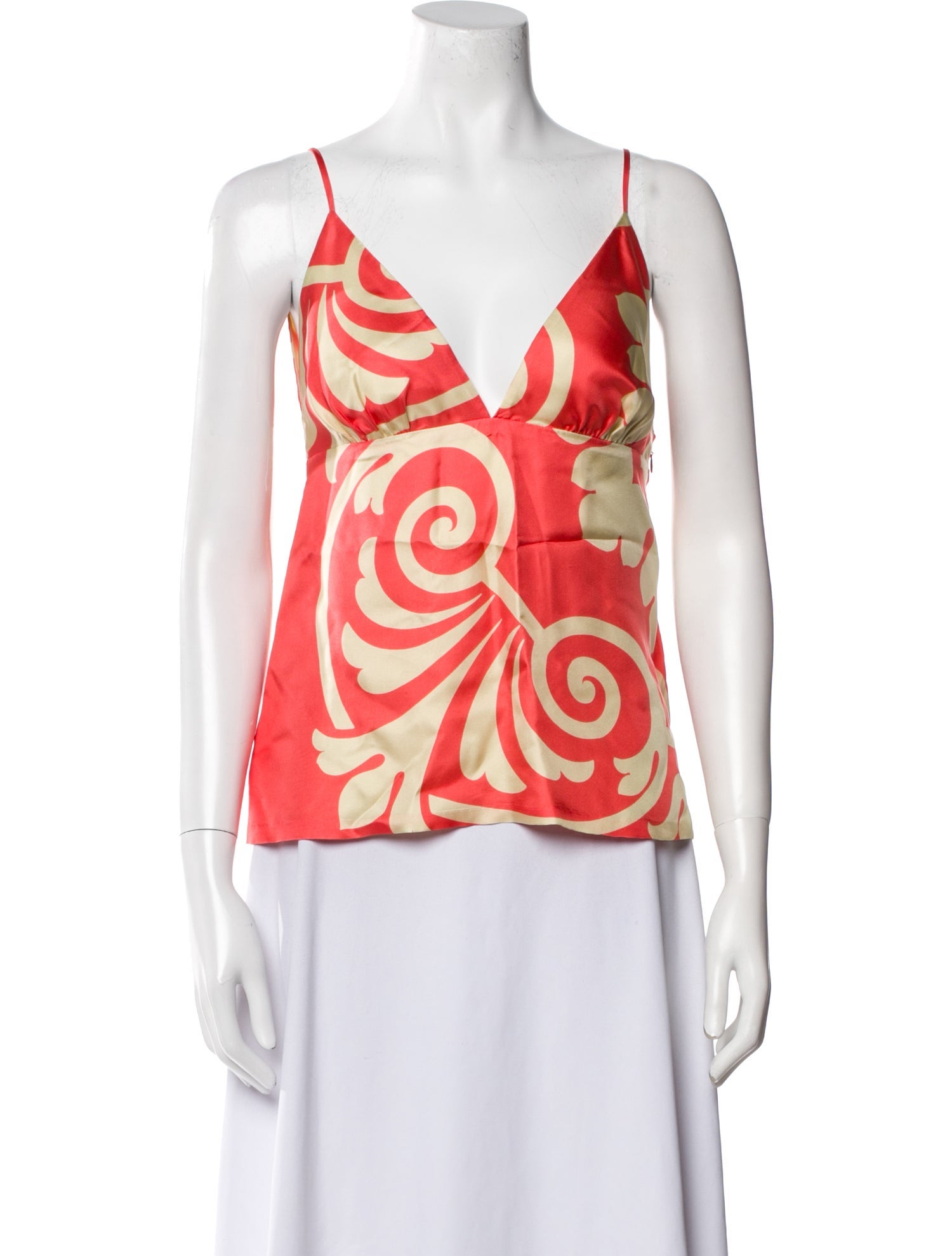 Tibi Silk Printed Top