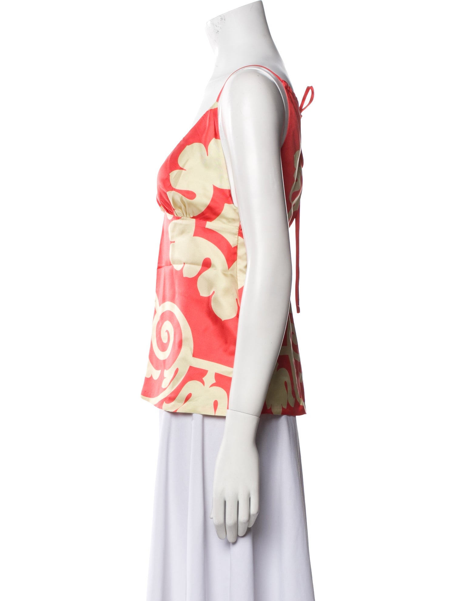 Tibi Silk Printed Top