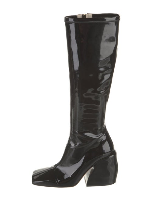 Tibi Patent Leather Riding Boots