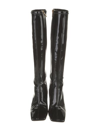 Tibi Patent Leather Riding Boots