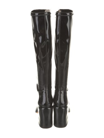 Tibi Patent Leather Riding Boots