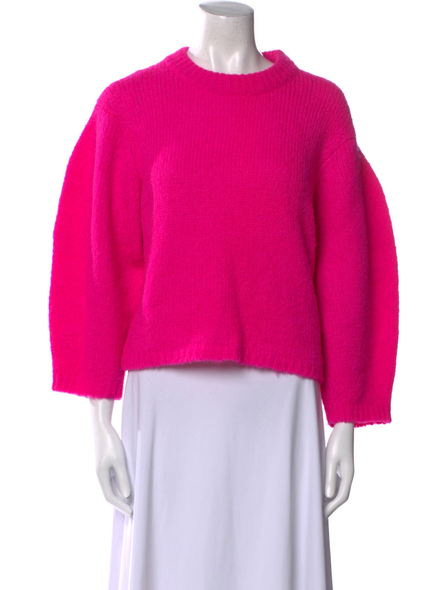 Tibi Alpaca Crew Neck Sweater