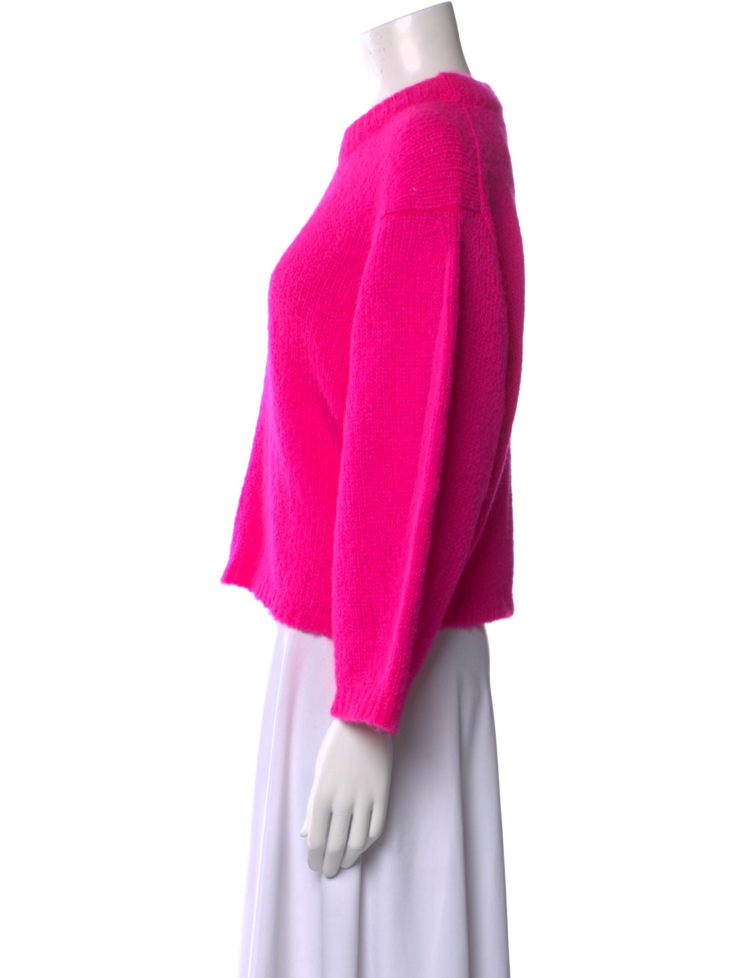 Tibi Alpaca Crew Neck Sweater