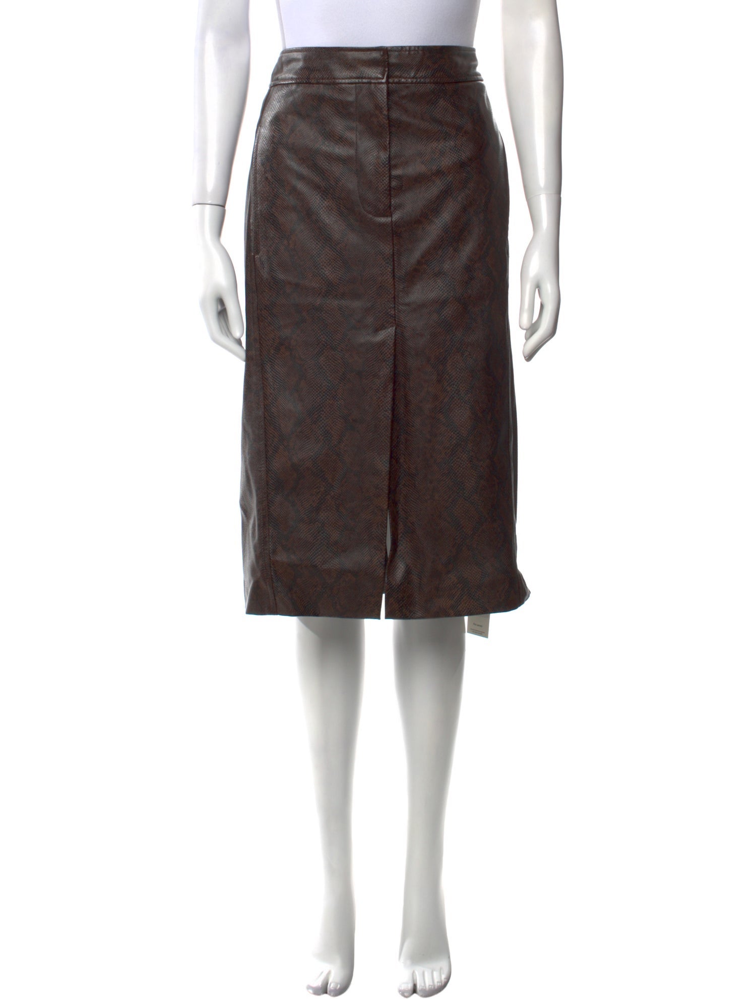 Tibi Cutout Accent Knee-Length Skirt