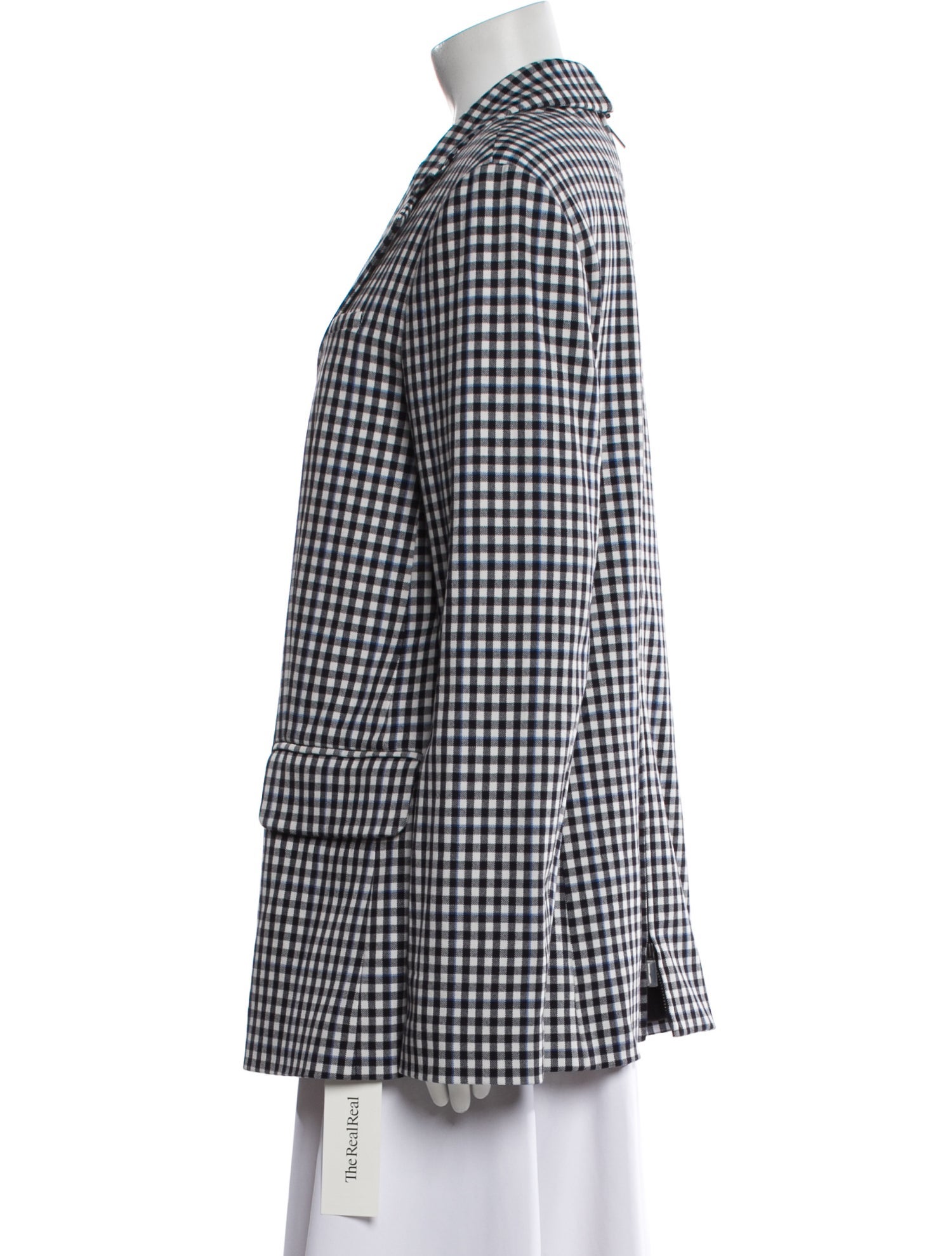 Tibi Plaid Print Blazer