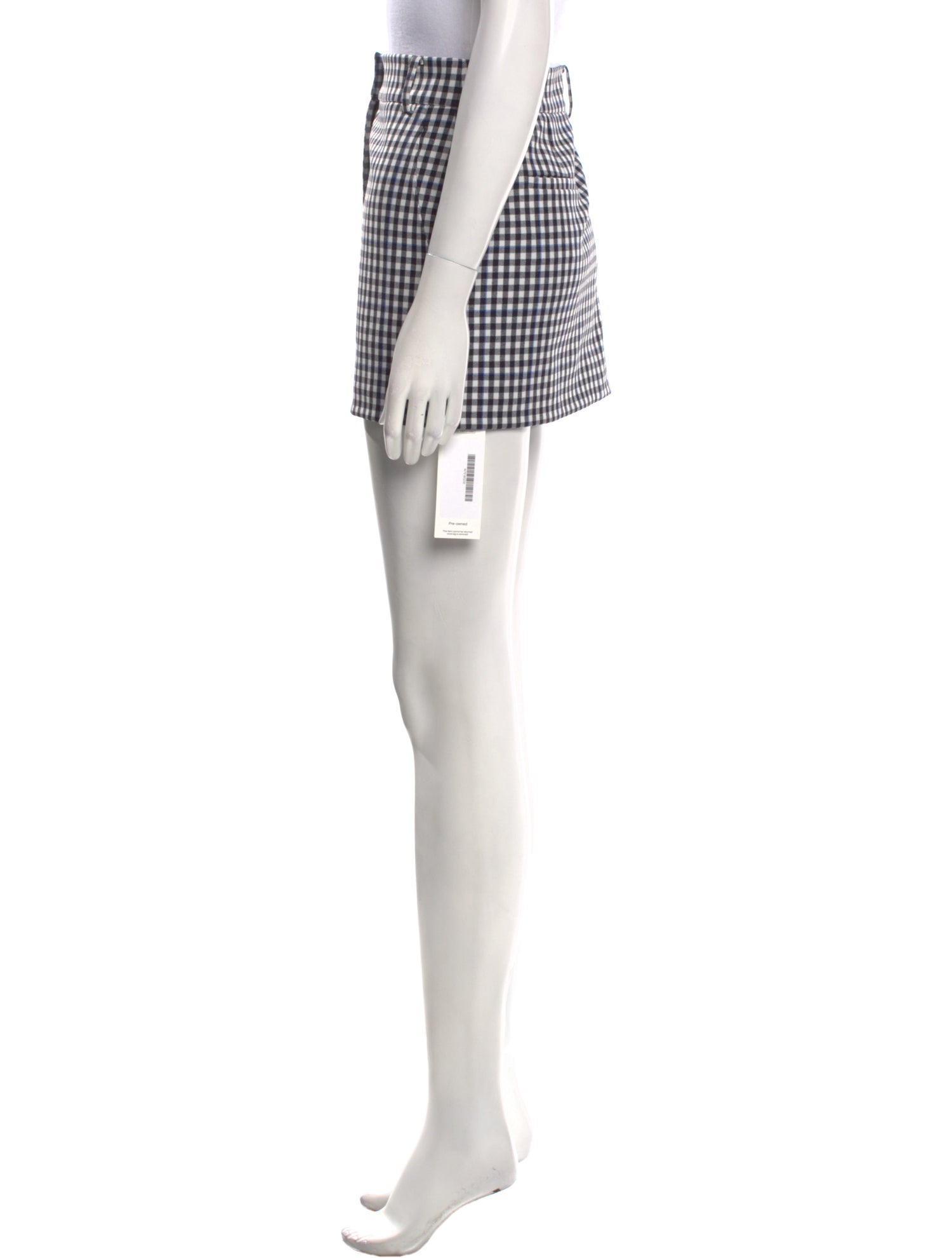 Tibi Plaid Print Mini Skirt