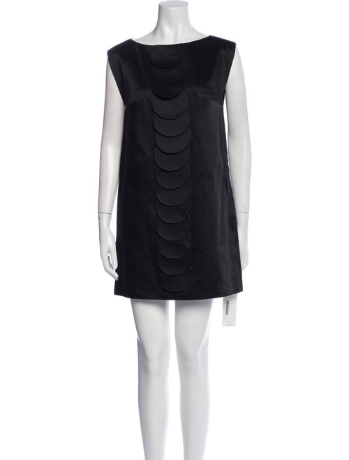 Tibi Bateau Neckline Mini Dress