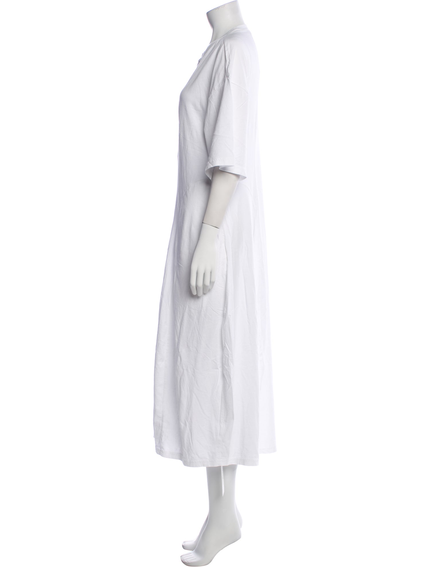 Tibi Crew Neck Long Dress