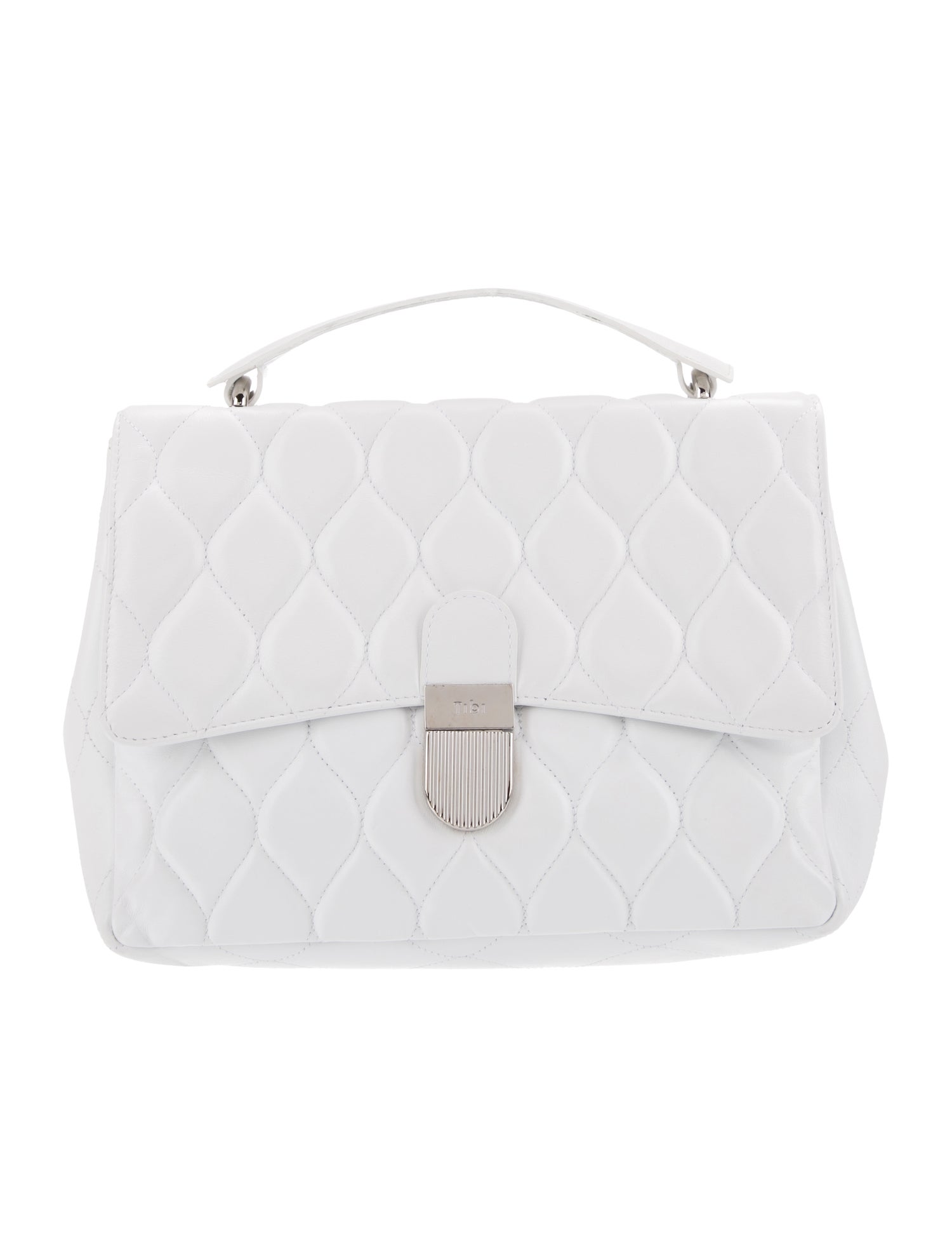 Tibi Leather Top Handle Bag
