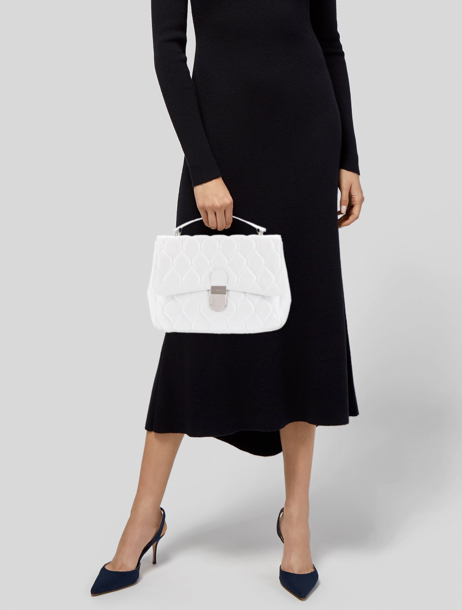 Tibi Leather Top Handle Bag