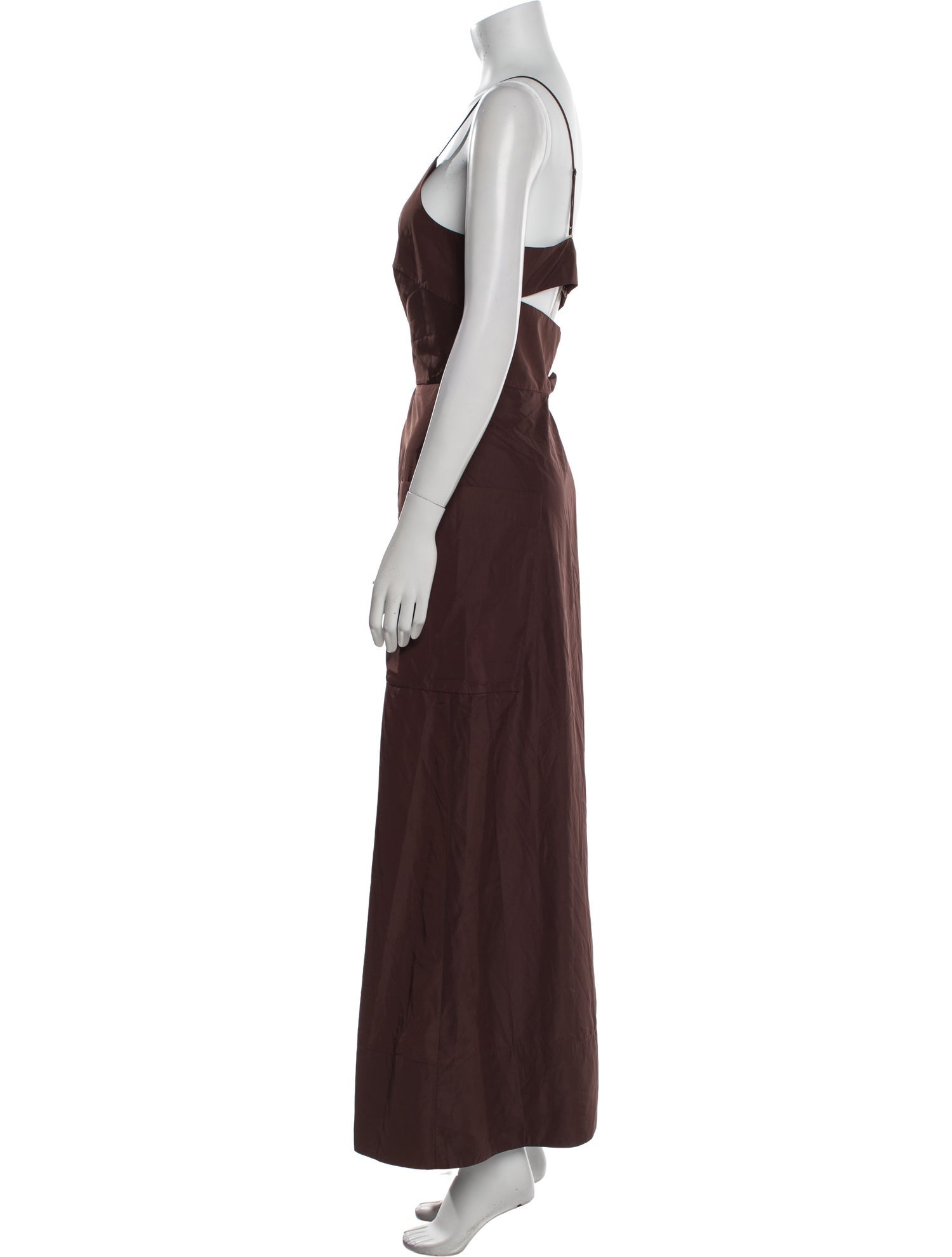 Tibi Square Neckline Long Dress