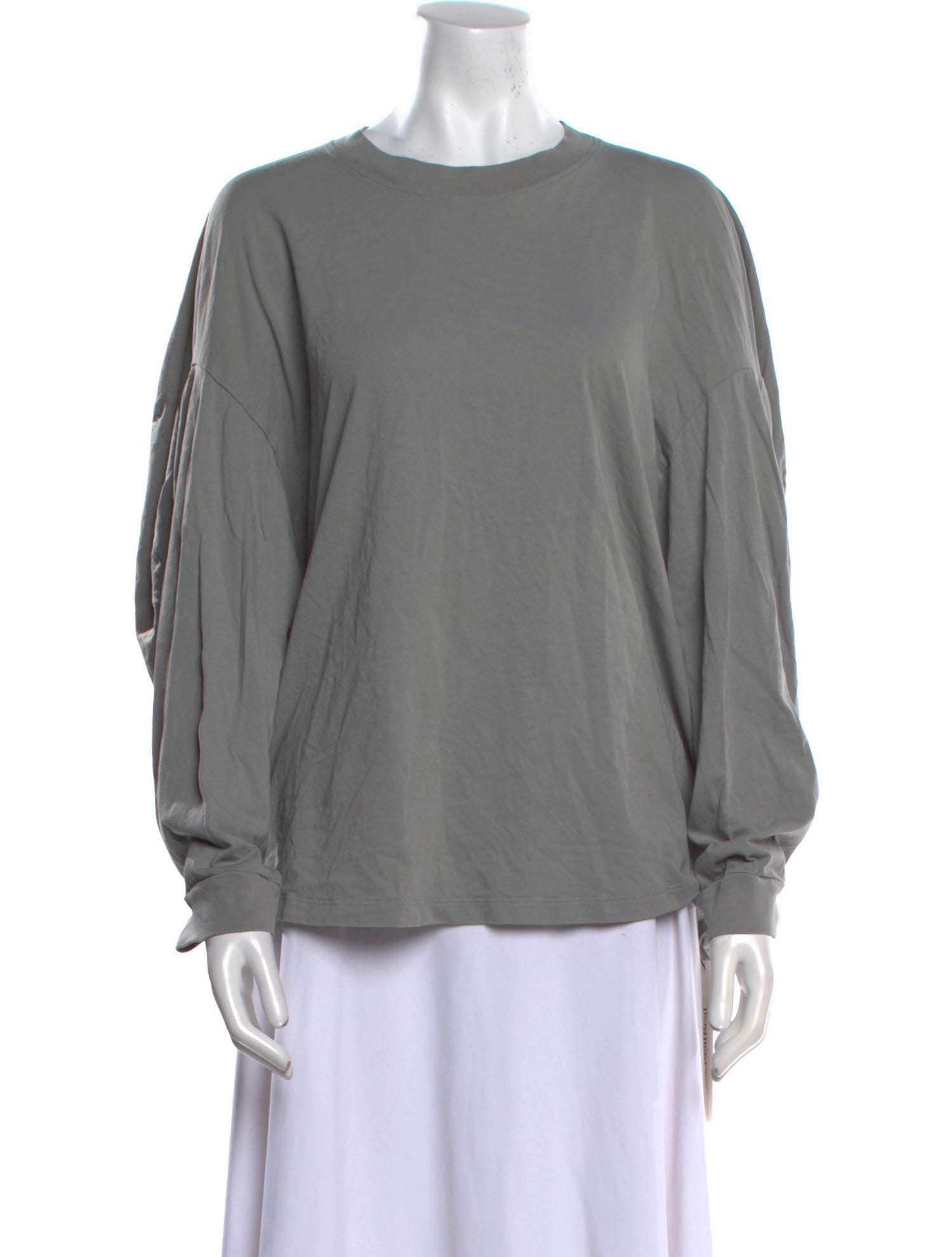 Tibi Crew Neck Long Sleeve Sweatshirt