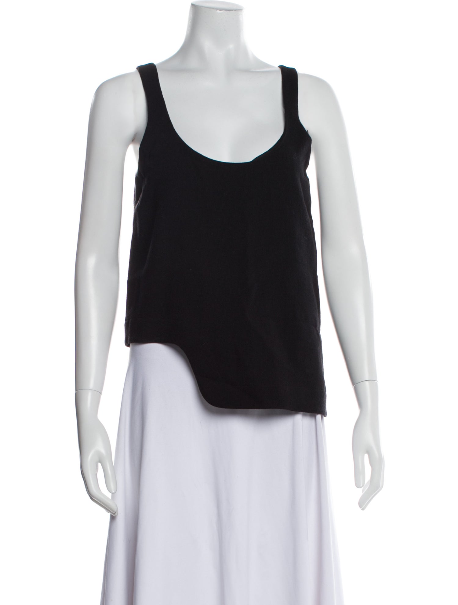 Tibi Wool Scoop Neck Top