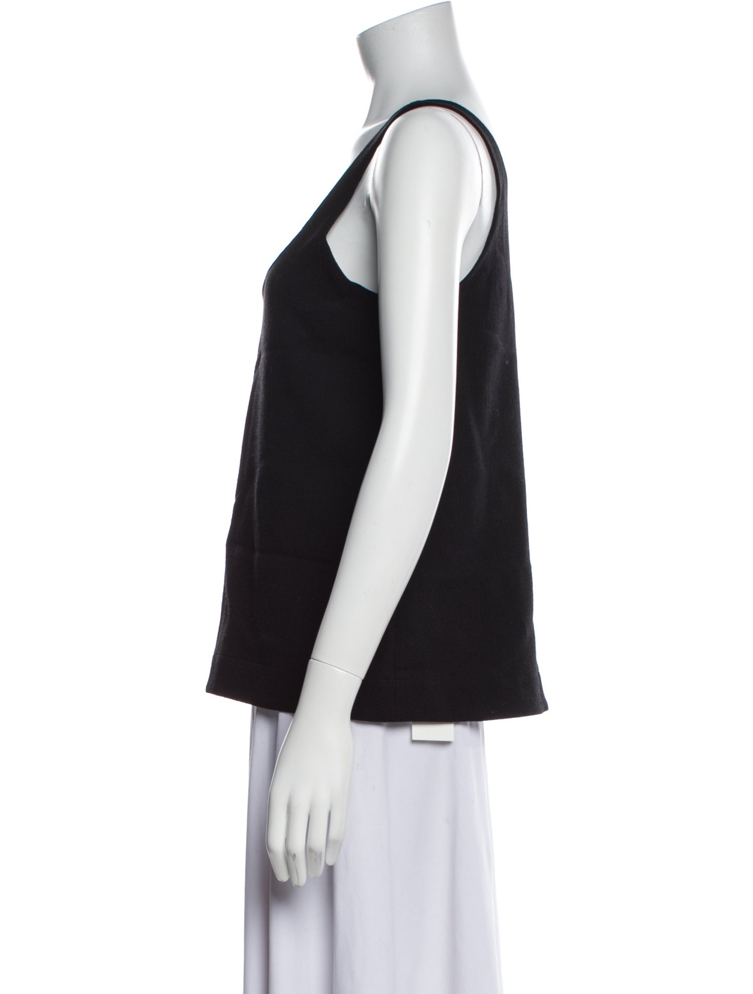 Tibi Wool Scoop Neck Top