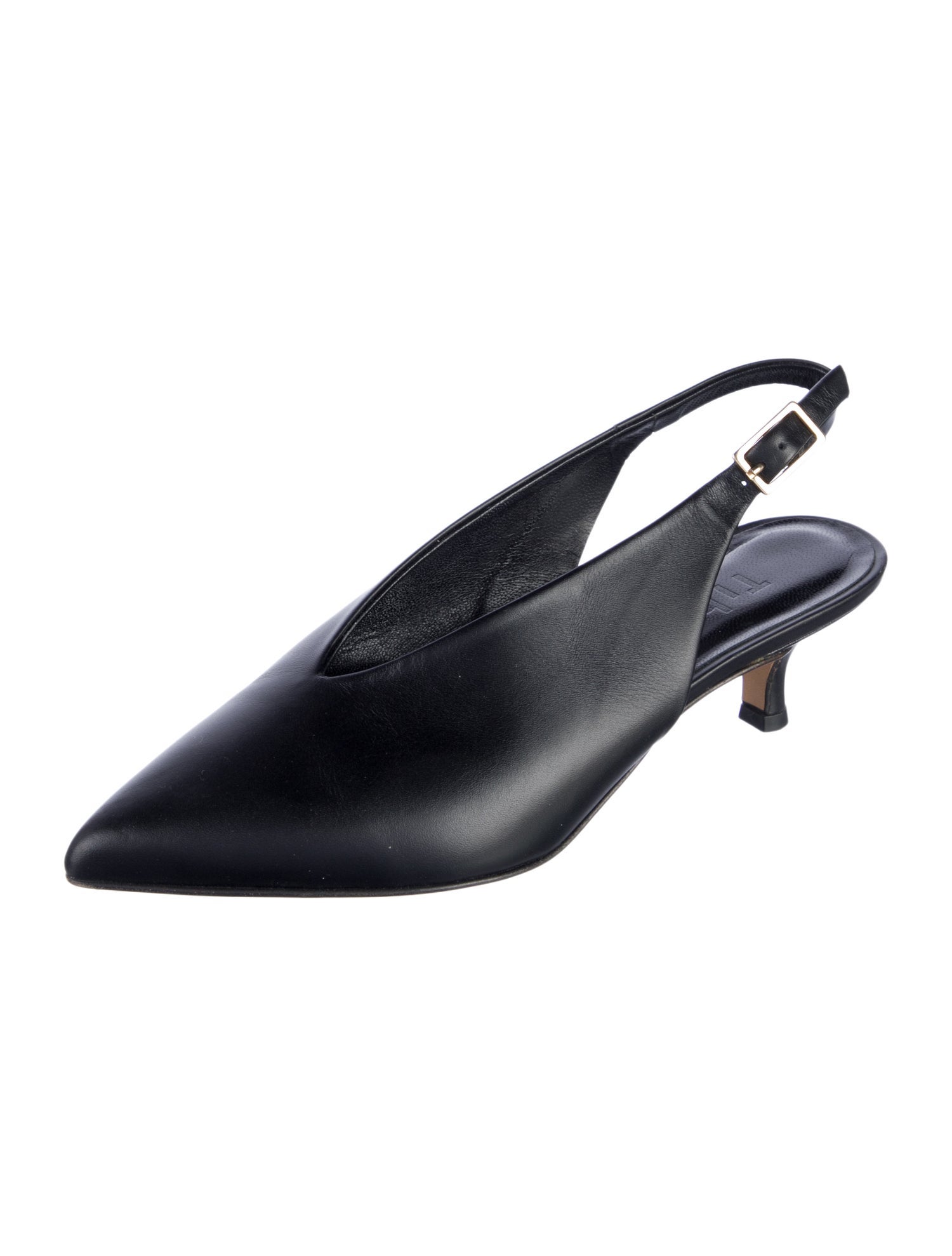 Tibi Leather Slingback Pumps