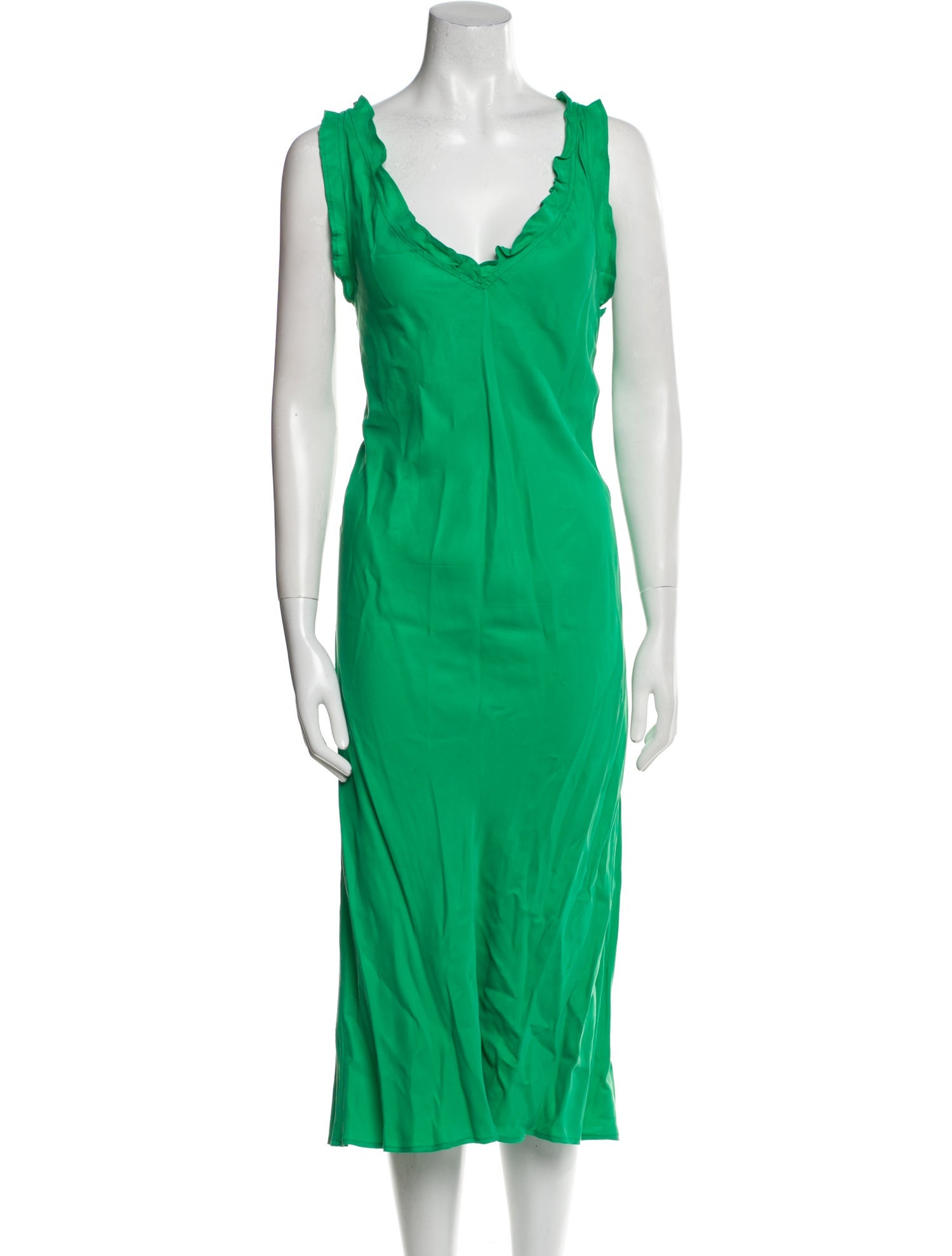 Tibi Cowl Neck Long Dress