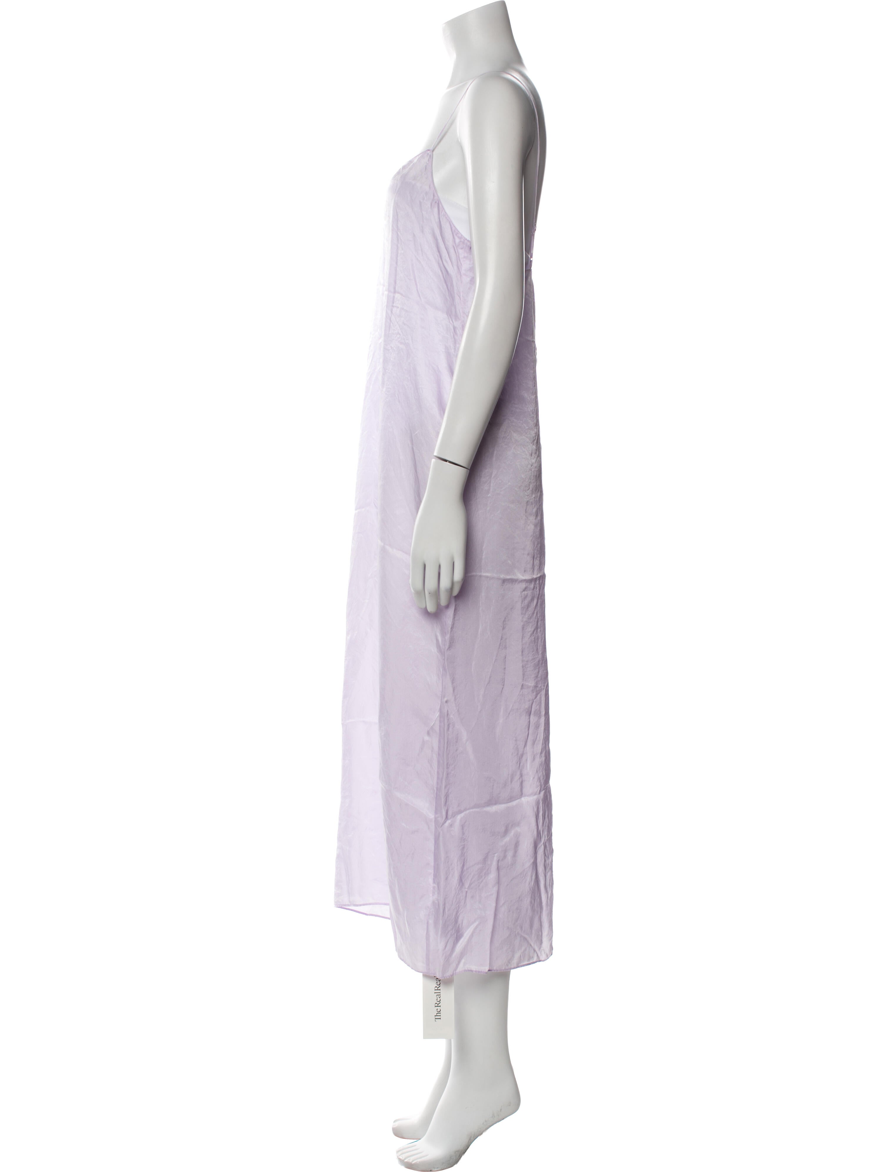 Tibi Square Neckline Long Dress