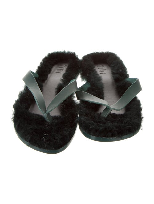 Tibi Leather Slides