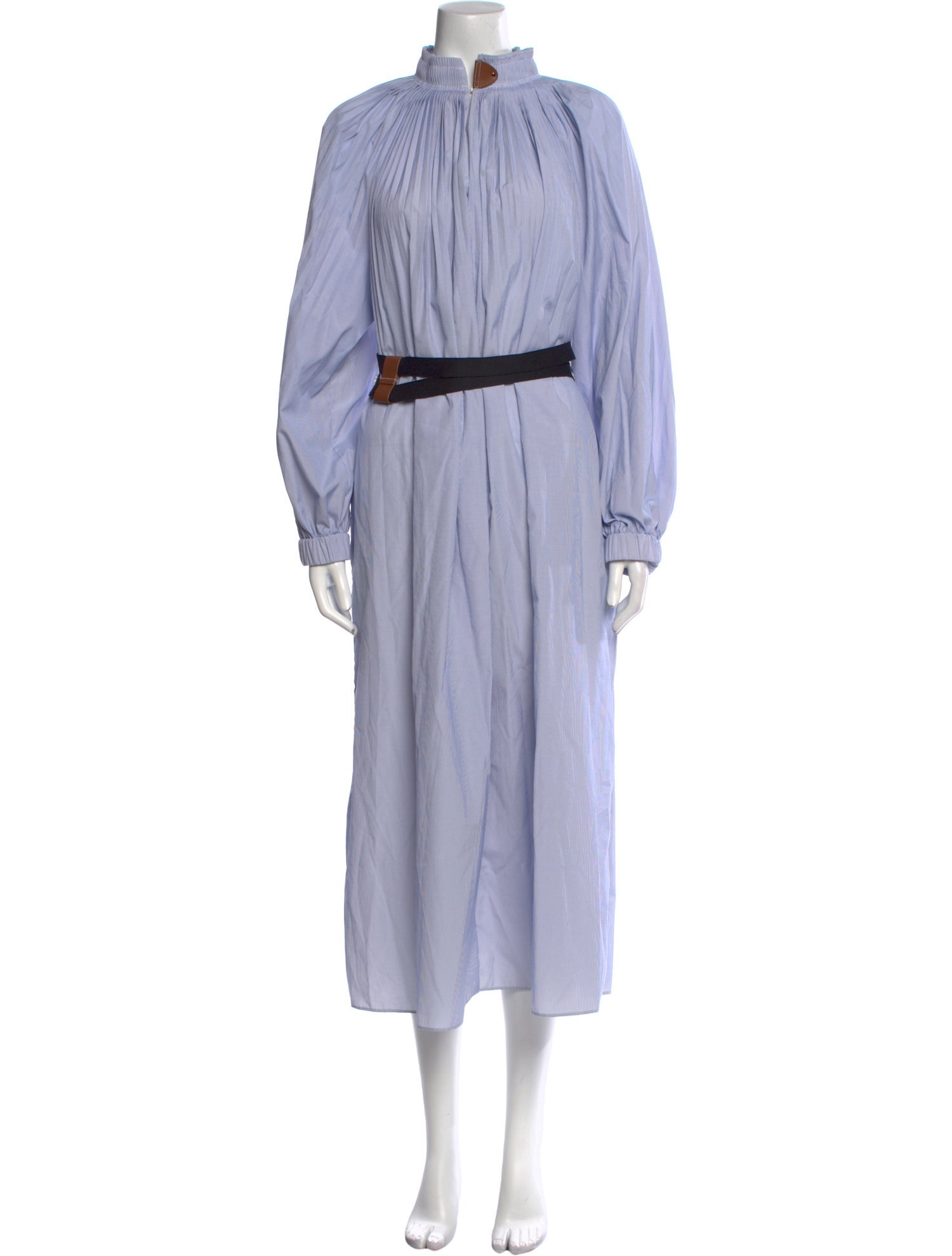 Tibi Mock Neck Long Dress