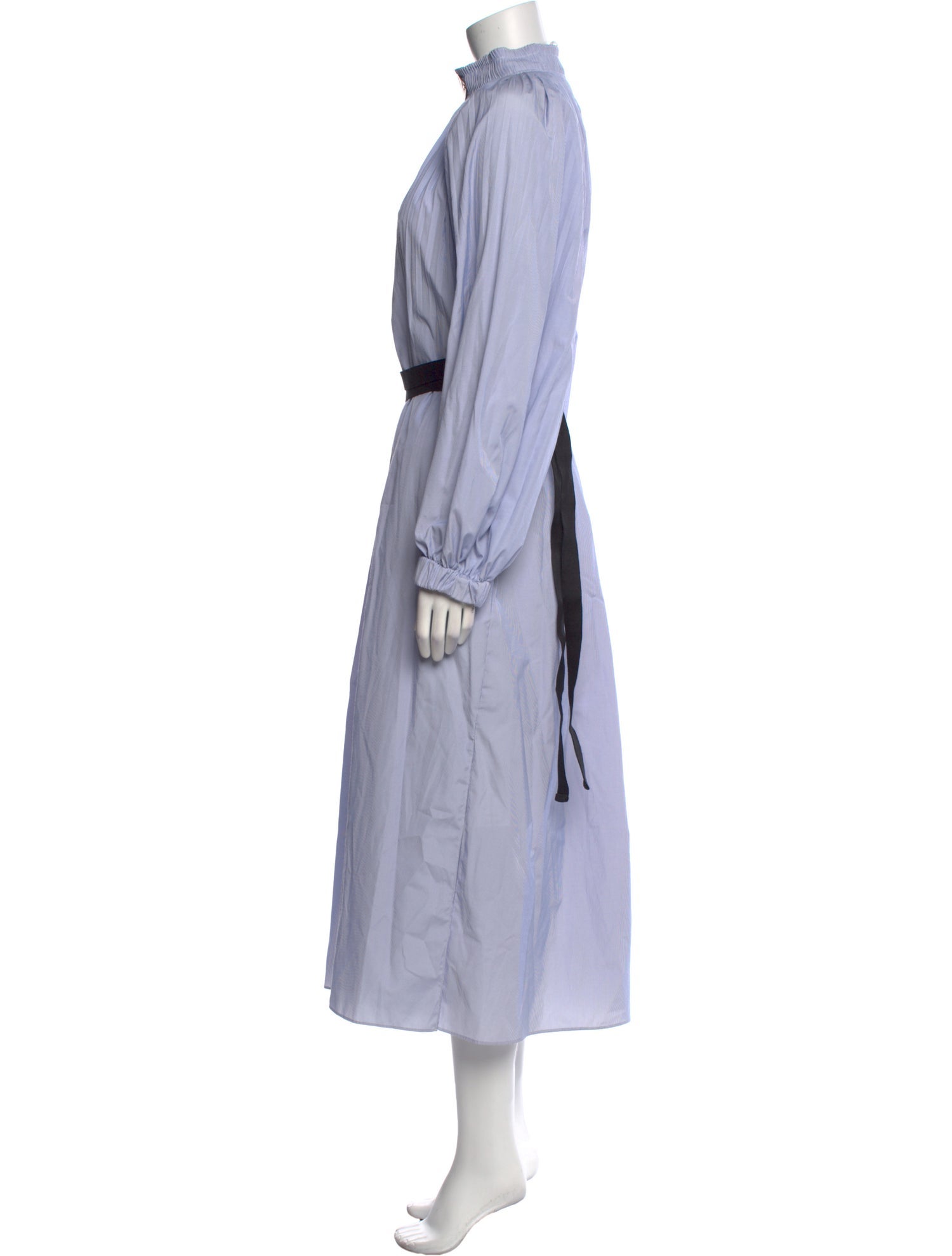Tibi Mock Neck Long Dress