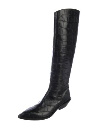 Tibi Leather Riding Boots