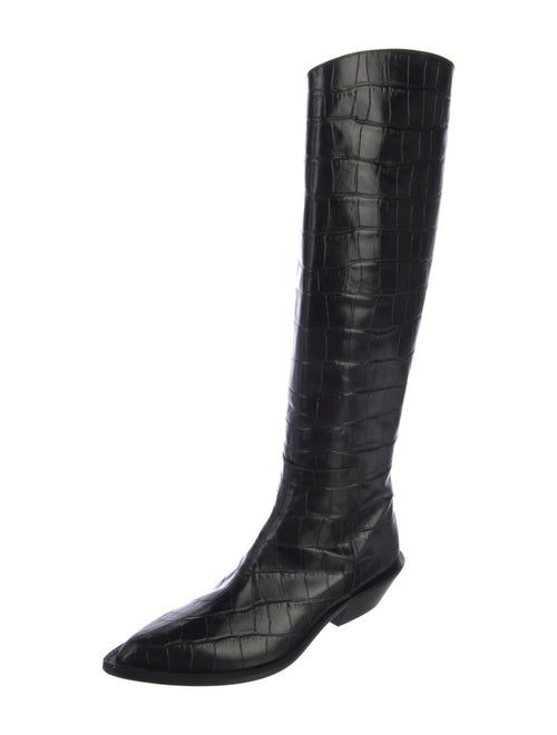 Tibi Leather Riding Boots