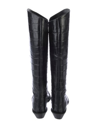 Tibi Leather Riding Boots