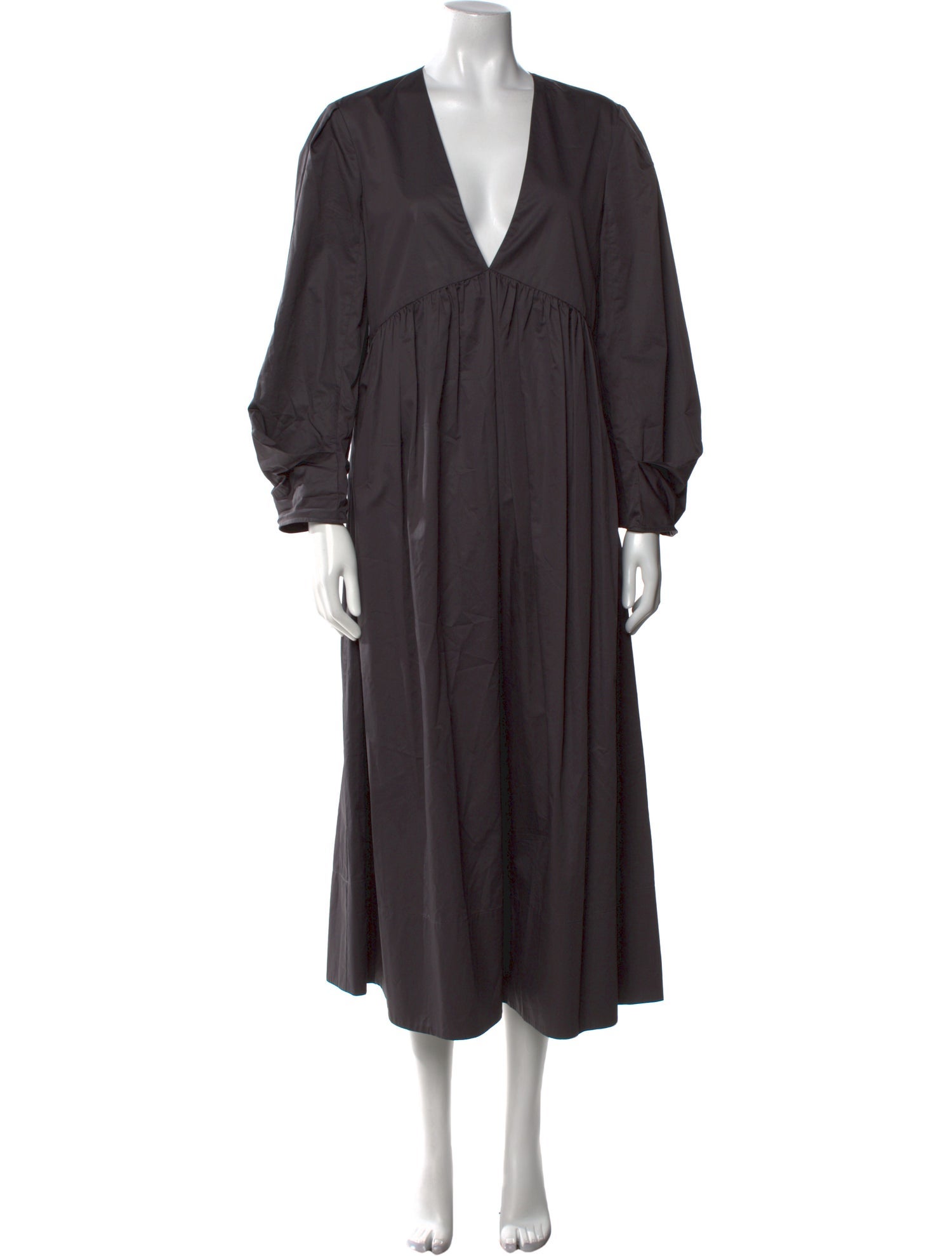 Tibi V-Neck Long Dress