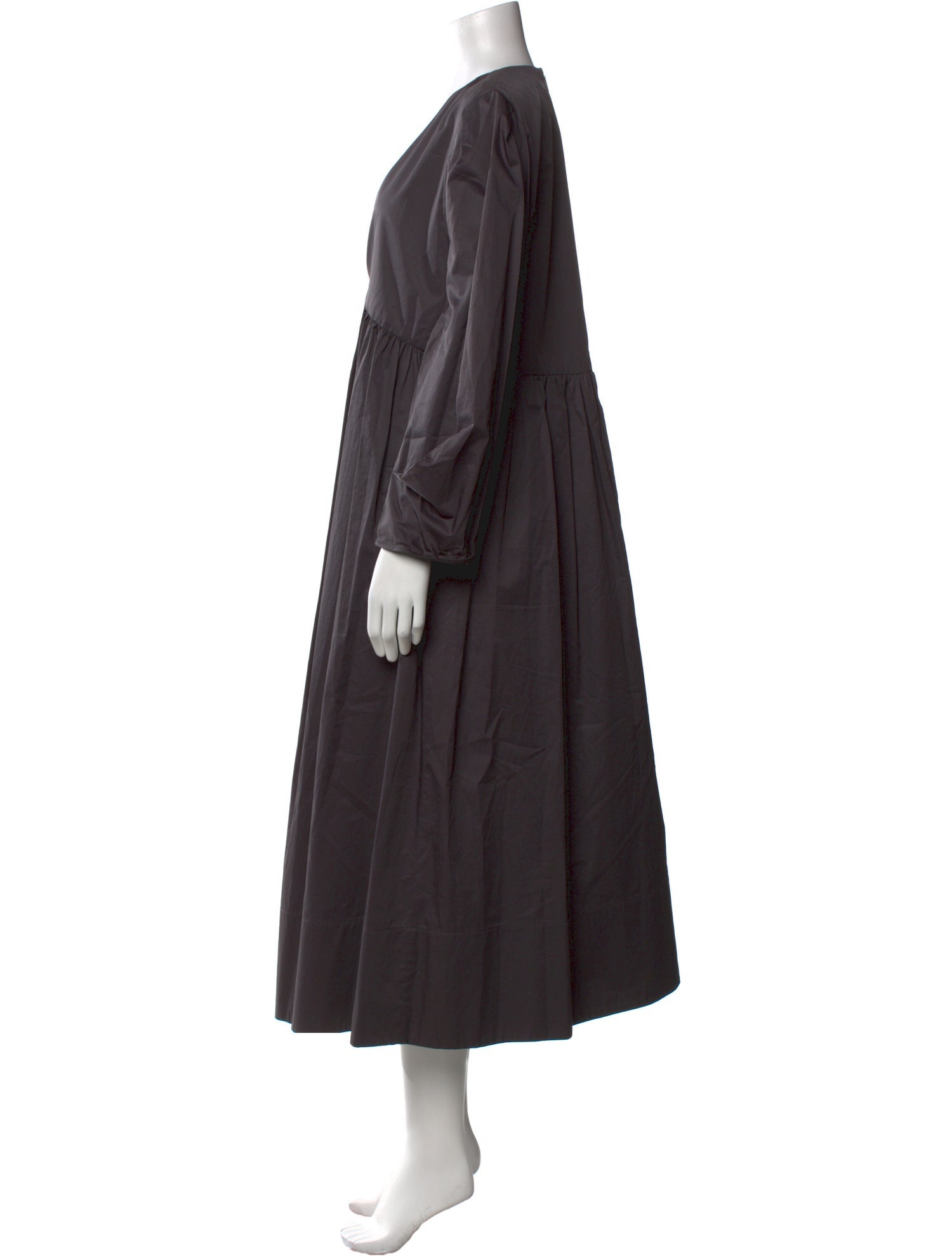 Tibi V-Neck Long Dress