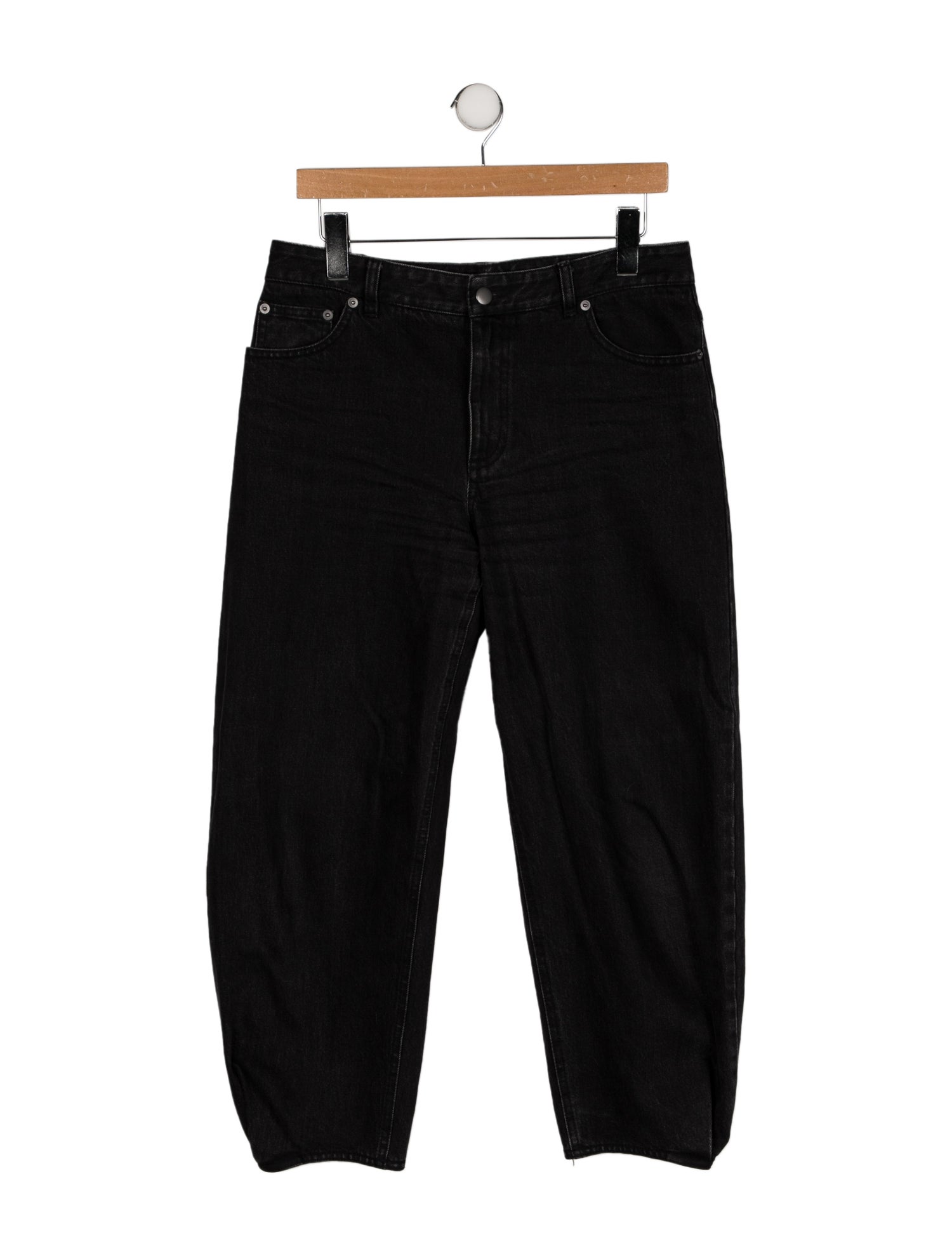 Tibi Mid-Rise Straight Leg Jeans