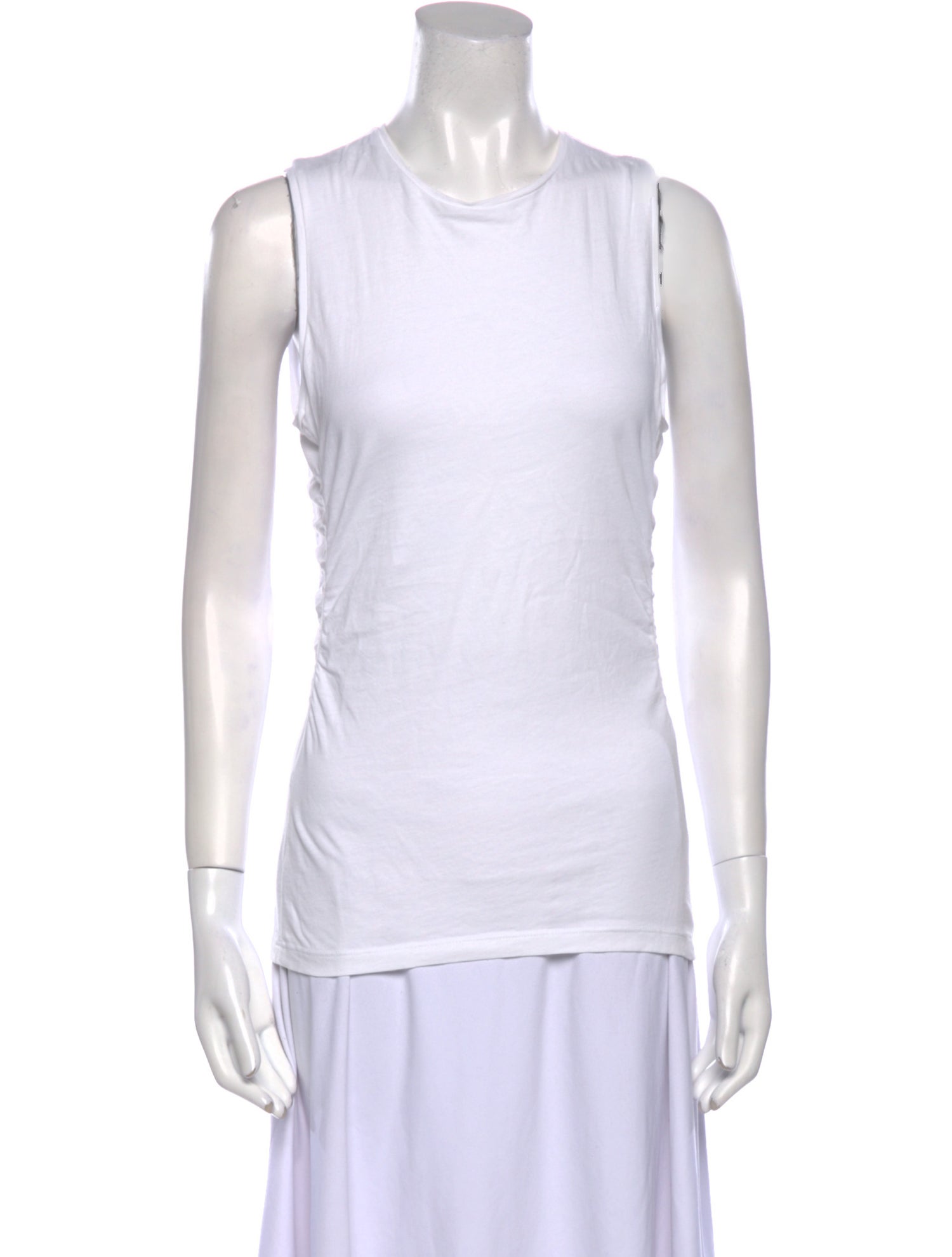 Tibi Crew Neck Sleeveless Top