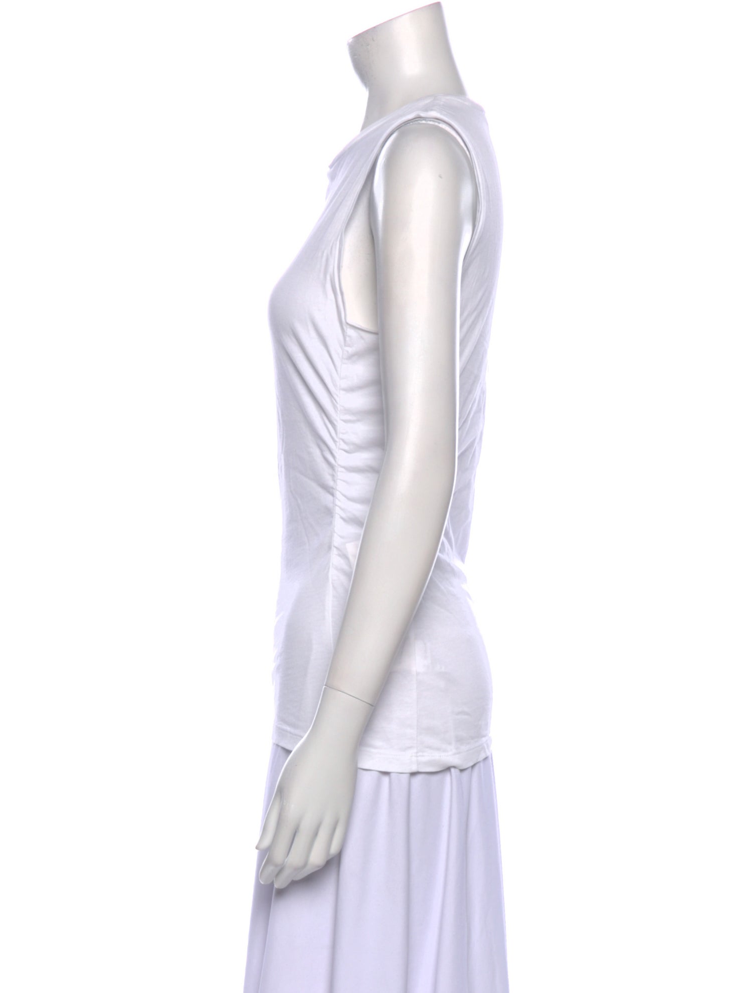 Tibi Crew Neck Sleeveless Top