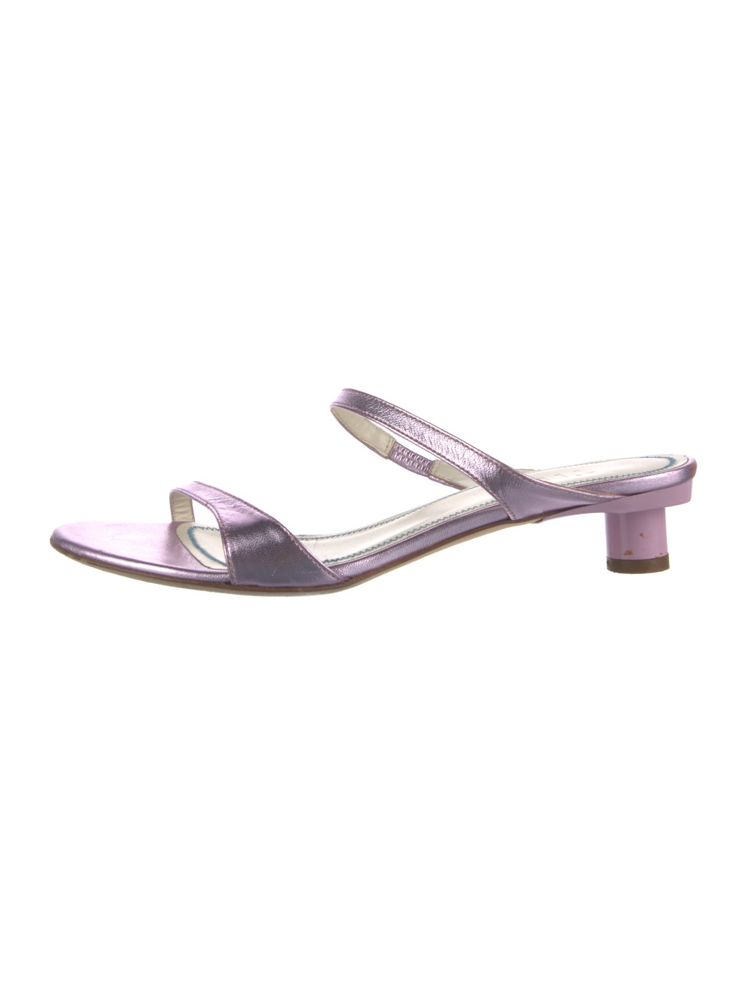 Tibi Leather Slides