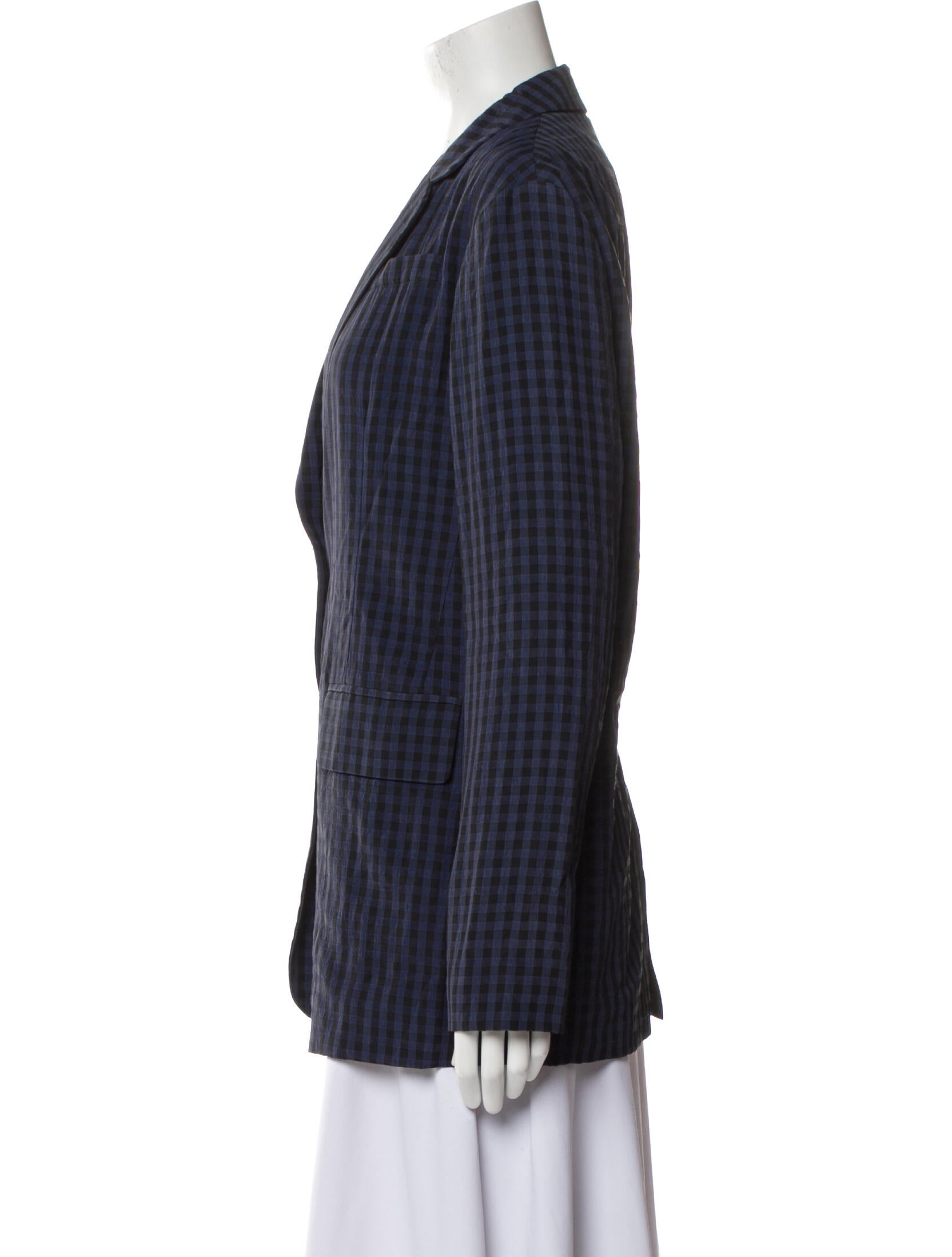 Tibi Plaid Print Blazer