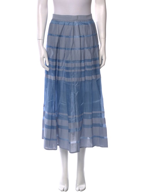 Tibi Striped Midi Length Skirt