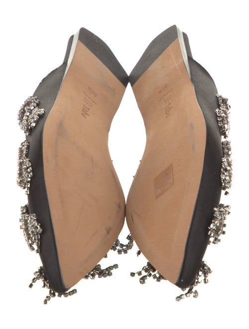 Tibi Satin Crystal Embellishments Mules