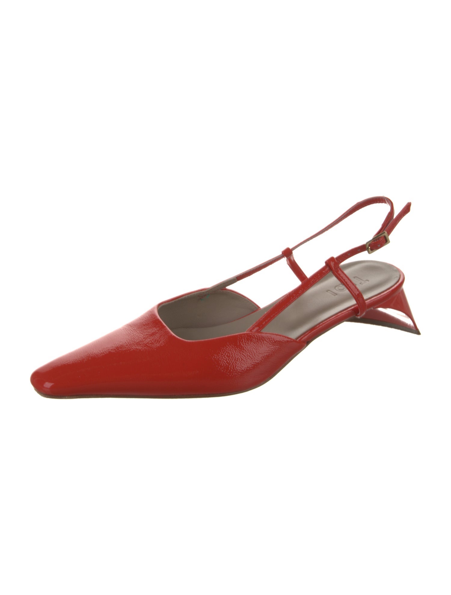 Tibi Patent Leather Slingback Pumps