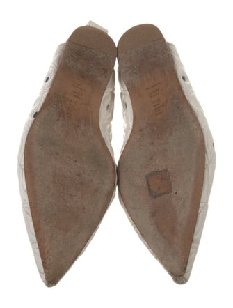 Tibi Leather Slingback Flats