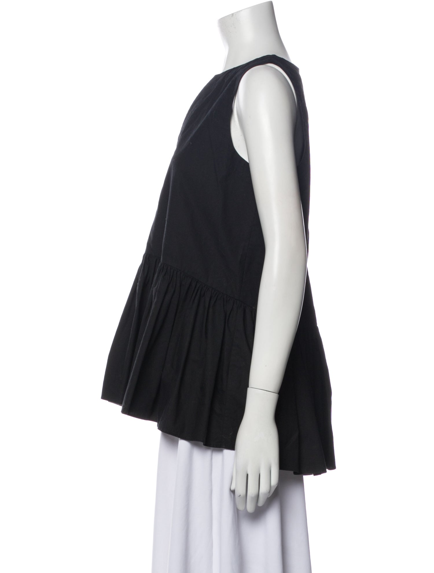 Tibi V-Neck Sleeveless Blouse