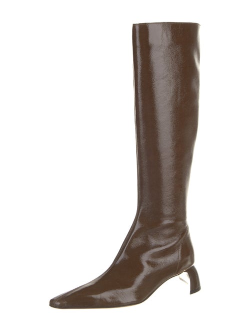 Tibi Patent Leather Riding Boots