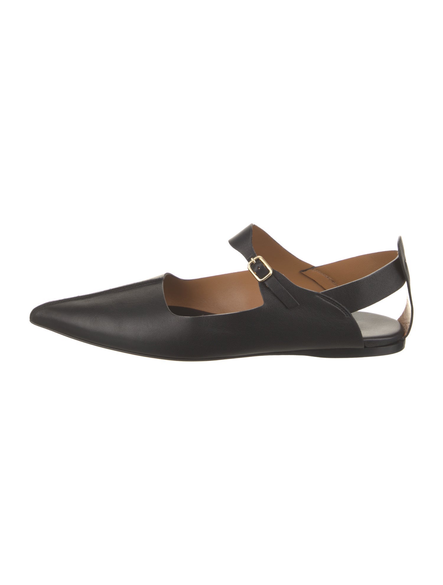 Tibi Leather Mary Jane Flats