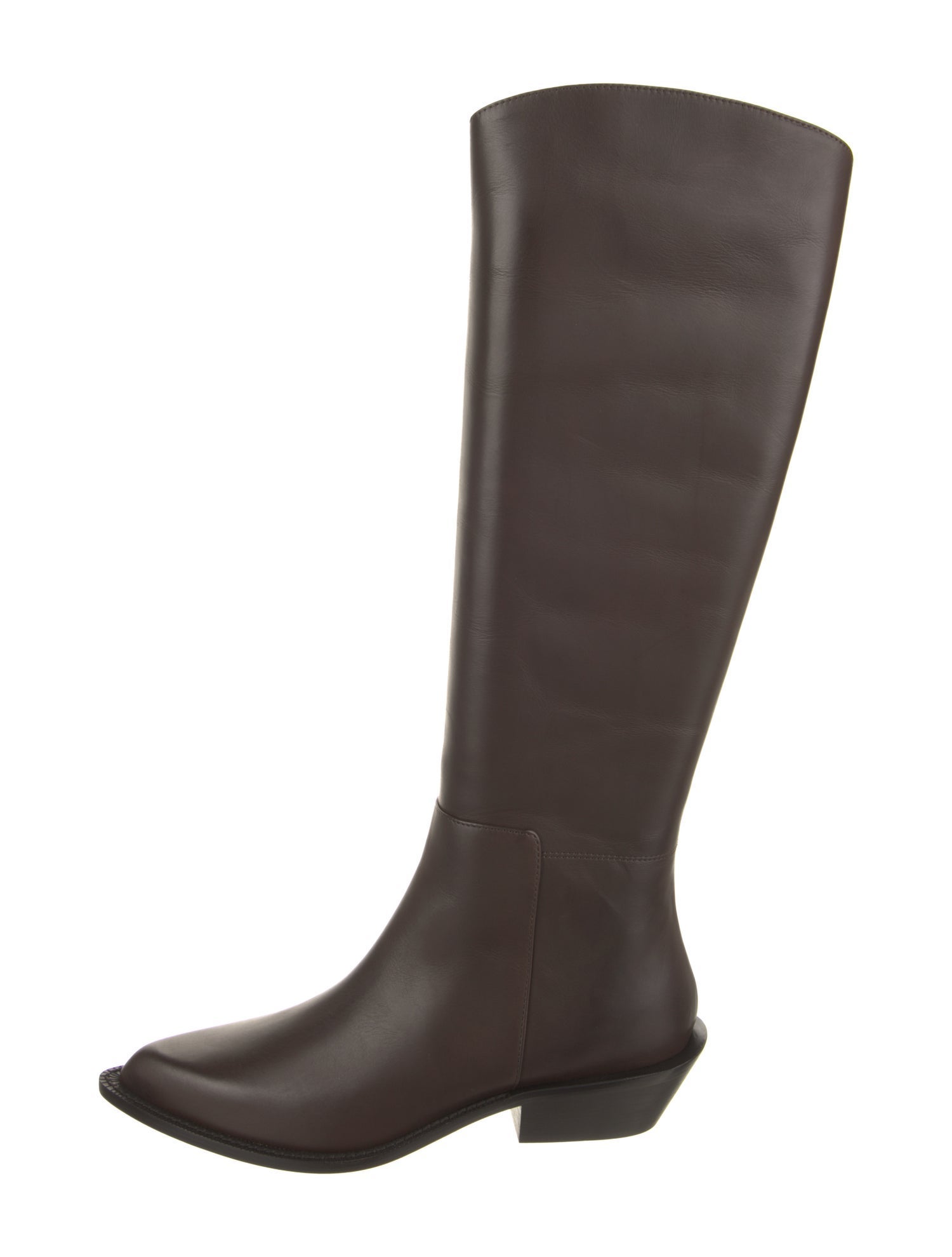 Tibi Leather Riding Boots