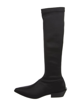 Tibi Satin Riding Boots