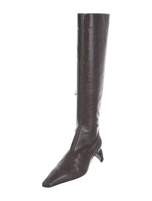 Tibi Patent Leather Riding Boots