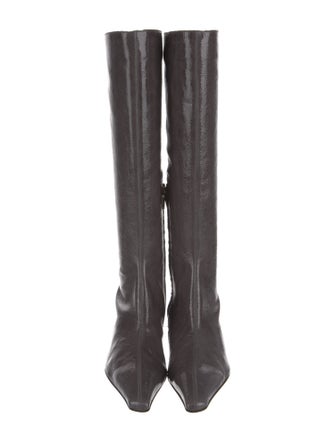 Tibi Patent Leather Riding Boots
