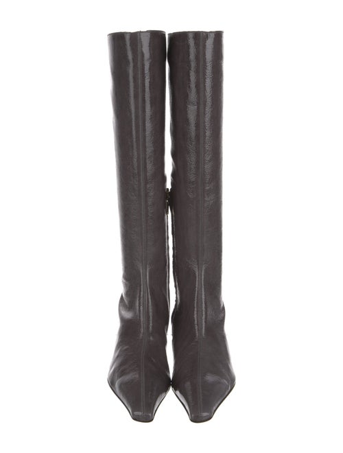 Tibi Patent Leather Riding Boots