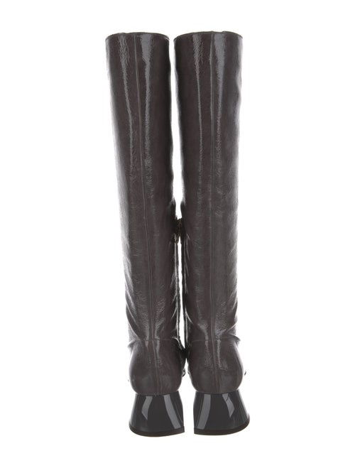 Tibi Patent Leather Riding Boots