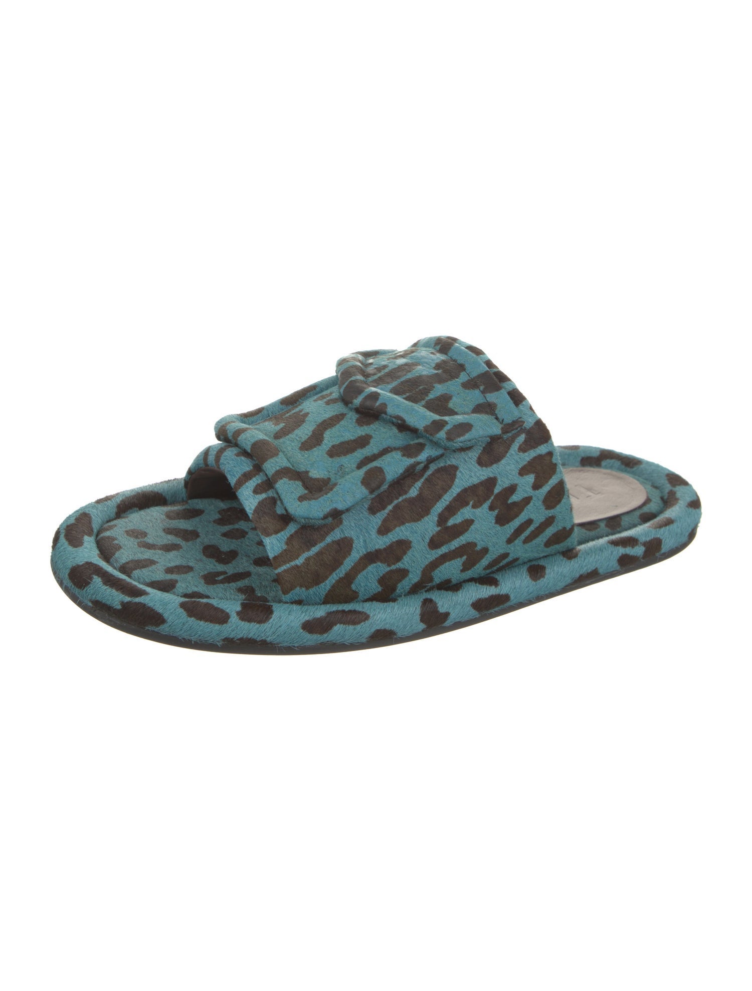 Tibi Ponyhair Printed Slides
